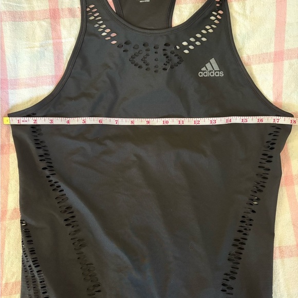 Adidas “PrimeBlue” Black Athletic Tank Top women’s size medium - Picture 7 of 8
